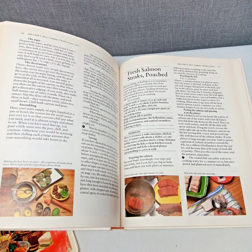 Vintage Julia Child & More Company Cookbook 1979 HC French Recipes‎ READ